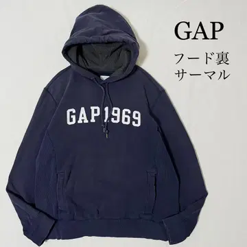 00s GAP 후드 안감 서멀 맨투맨 풀오버 후드티 페이드