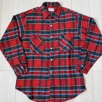 70s JCPenney BIG MAC M 사이즈 긴팔 플란넬 셔츠