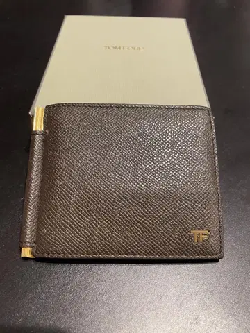 최종 가격 인하! [새상품급] TOM FORD 머니클립 브라운 가죽