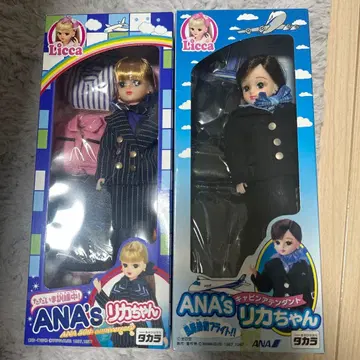 ANA 리카짱 50주년 기념 인형 캐빈 어텐던트 세트