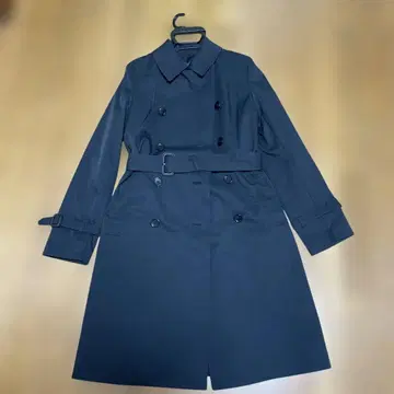블랙 트렌치코트 벨트 포함