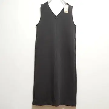 새상품 택 포함 무인양품 MUJI 이중 편직 맨투맨 오버롤 스커트 L