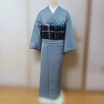 그레이 에도 코몬 기모노