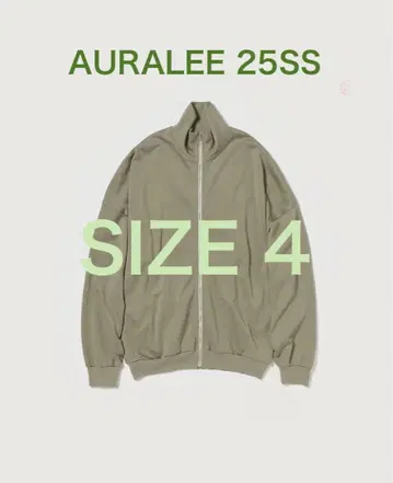 [ AURALEE ] 25SS SWEAT ZIP CARDIGAN