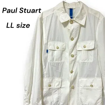 [새상품급] Paul Stuart LL 사이즈 화이트 셔츠 남성용