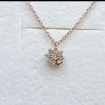 에스테르 K10 PG 다이아몬드 펜던트 목걸이