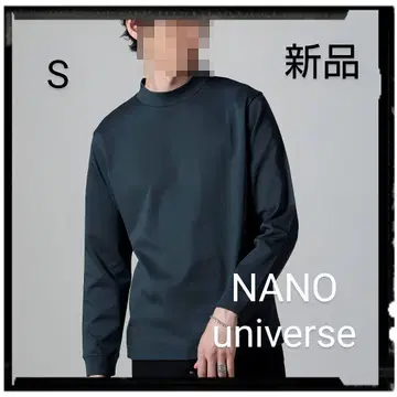 NANO universe [ 새상품 ] 안티스멜 모크넥 긴팔 T셔츠