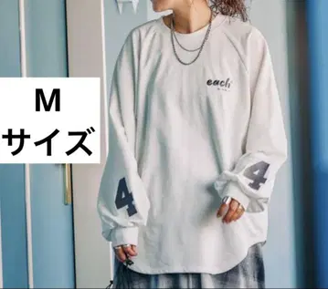 새상품 [be with M] Misayo 스트롱 로고T 화이트 M 사이즈