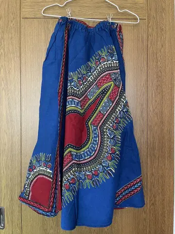 세네갈 롱 스커트 아프리칸 세네갈 천 아프리카 천