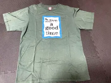 used: have a good time 그린 반팔 티셔츠