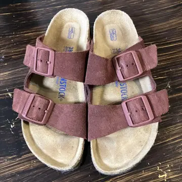 Birkenstock 브라운 애리조나 샌들 38