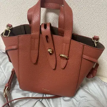 FURLA 가죽 2way 숄더백 오렌지