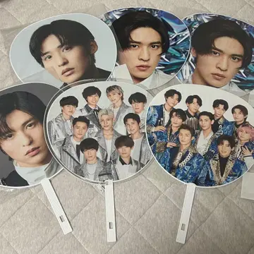 SnowMan 메구로 렌 부채 4개 그룹 부채 2개 묶음 판매