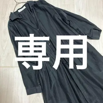 URBAN RESEARCH 코튼 실크 혼방 원피스 블랙 프리 사이즈