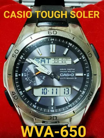 CASIO WVA-650 터프 솔라 손목시계