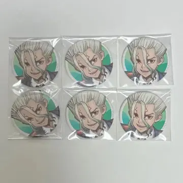 Dr.STONE 닥터스톤 아모카페 캔뱃지 이시가미 센쿠