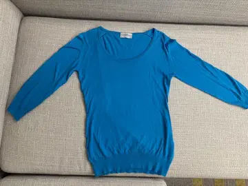 JOHN SMEDLEY 7부 소매 스웨터 S 파랑
