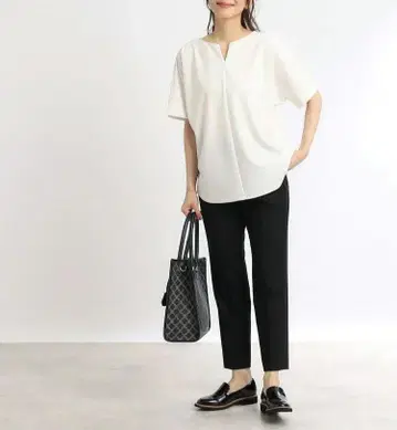 리플렉트 UV 컷 접촉 냉감 스키퍼넥 블라우스 셔츠