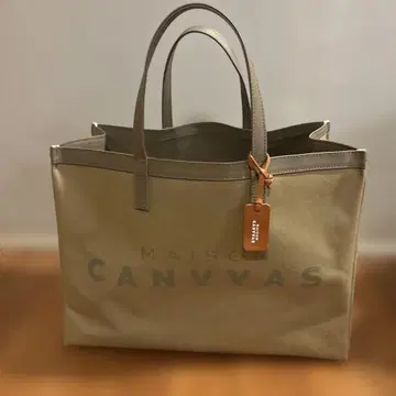 MAISON CANVVAS 베이지 토트백