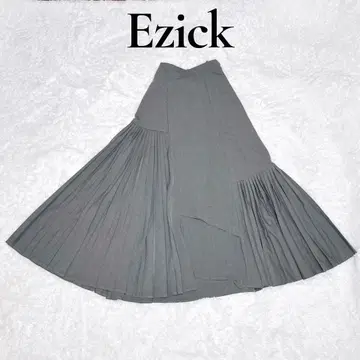 Ezick 그레이 플리츠 스커트