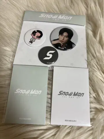 SnowMan 1st POP-UP 메구로 렌 포토 카드 캔뱃지