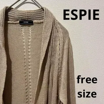 새상품급 ESPIE 가디건 여성용 베이지 프리 사이즈
