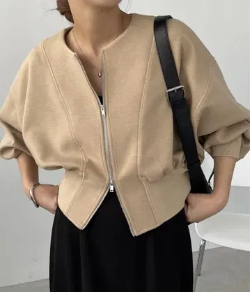 W 페이스 ZIP 가디건