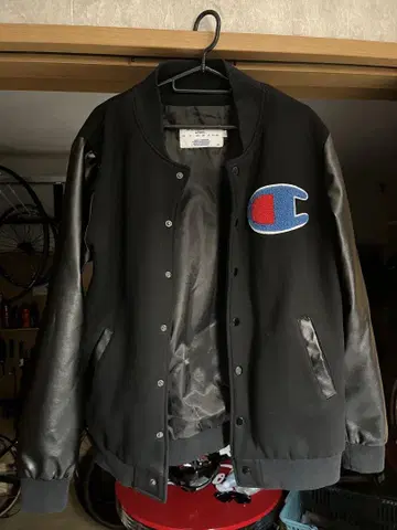 Champion 블랙 나일론 자켓 XL