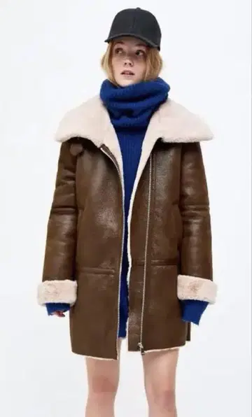 ZARA 더블 페이스 롱 코트 S