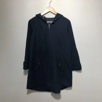 여성용 자켓 네이비 후드 부착 L 사이즈