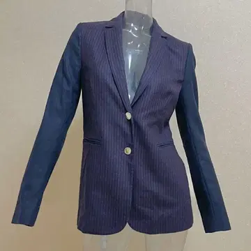타미힐피거 네이비 스트라이프 테일러드 자켓 라프 마우지 자라 빔