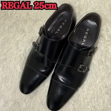 새상품급 REGAL 더블 몽크 스트랩 25cm 블랙