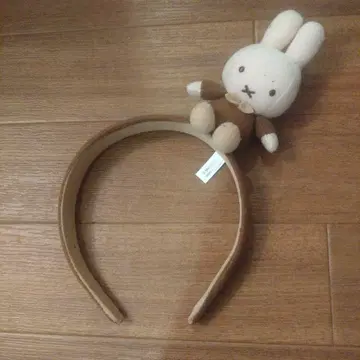 하우스텐보스 브라운미피 봉제 인형 머리띠