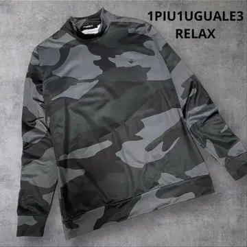 1PIU1UGUALE3 LELAX 카모플라주 패턴 속기모 모크넥