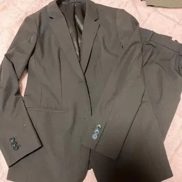 유니클로 팬츠 수트 브라운 비즈니스 정장 S 사이즈