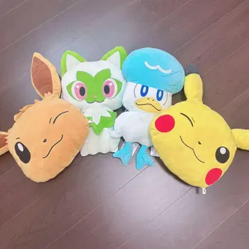 포켓몬 쿠션 봉제 인형 냐오하 꾸왁스 피카츄