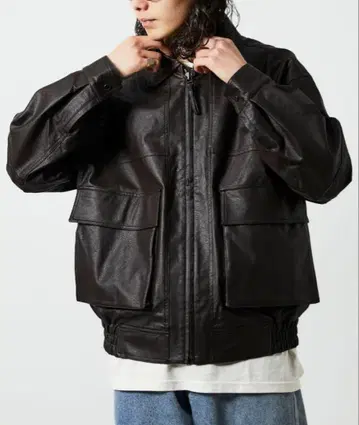 FREAK'S STORE 페이크 레더 자켓