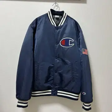 Champion 네이비 바시티 자켓 L 사이즈