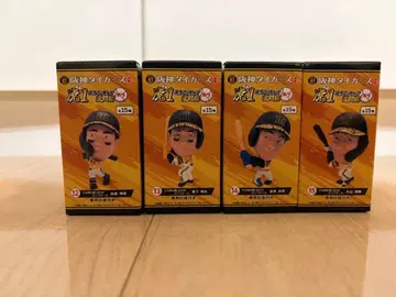 한신 타이거즈 호랑이 1 선수 피규어 우루호랑이 여름 유니폼 4점 세트