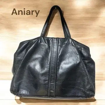 [ aniary 아니아리 ] 가죽 토트백 ( 블랙 )