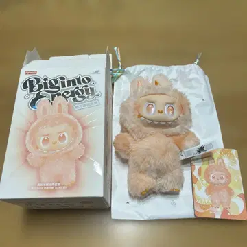정품 POPMART 라브부 빅 인투 에너지 LABUBU 해피니스