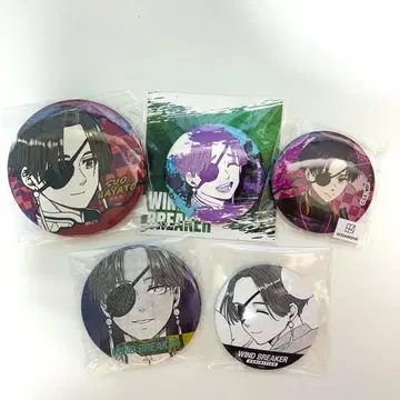 소방 준비 WIND BREAKER 캔뱃지 5개 세트 아니쿠지 VASARA