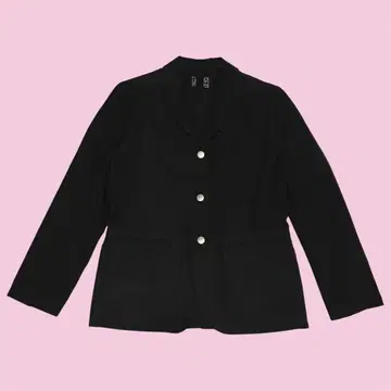 새상품급 R&D.M.Co- 코튼 린넨 커버올 테일러드 자켓 블랙