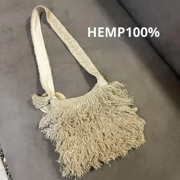 [미사용 새상품] PAYAKA HEMP100% 복슬복슬 숄더백
