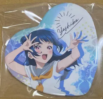 러브 라이브 Aqours 전람회 복권 하트 캔뱃지 츠시마 요시코