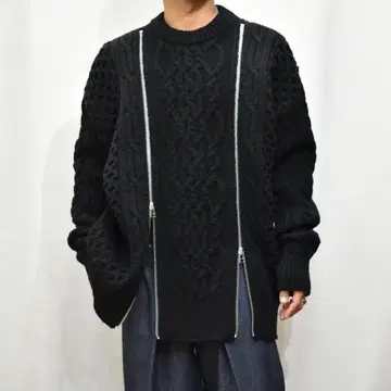 JOHN LAWRENCE SULLIVAN 22AW ZIPPED KNIT