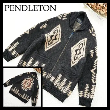 [ 새상품급 ] PENDLETON 펜들턴 네이티브 무늬 집업 가디건