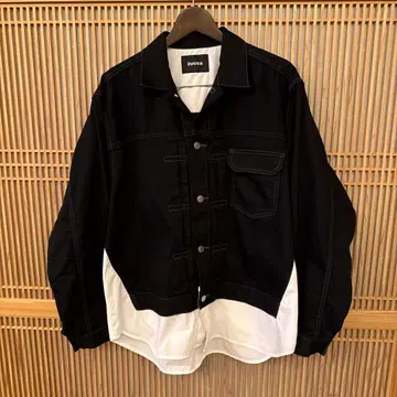 zucca 블랙 데님 자켓