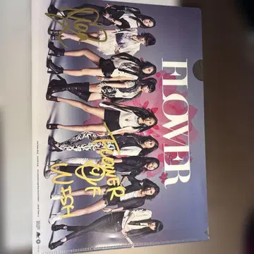 FLOWER 사인 포함 클리어 파일 LDH