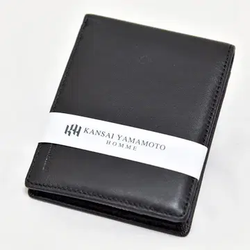 새상품 천연 가죽 접이식 지갑 KANSAI 남성용 동전 지갑 블랙